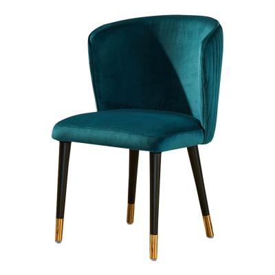 China Simple And Beauty Heated Modern Home Furniture Velvet Dining Chair for sale