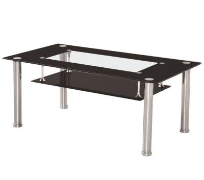 China Eco - Friendly Wholesale UK Double Glass Coffee Table for sale