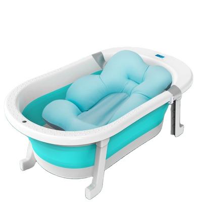 China Customized Logo Collapsible Infant Tub Kids Bathtub 79*21cm Anti Mold for sale