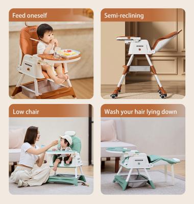 China Baby Dining Chair China Supplier Adjustable Baby Feeding Chair Kids Dining Multi-function Seat for sale