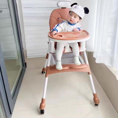 China Multi Functional Portable Baby Dining Chair In Brown/Pink/Sky Blue/Green/Grey for sale