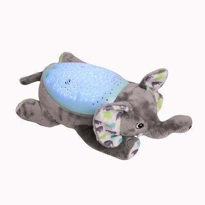 China Age Range 2-4 Years Custom Made Soft Elephant Plush Toys With Projection Light for sale