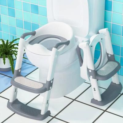 China Luxury Toddler Potty Ladder Toilet Seat Ergonomic for sale