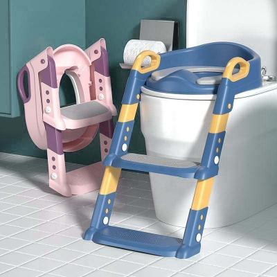 China OUNINBEAR Kunststoff-Potty Training Toilettensitz mit Schritt Hocker Leiter Anti-Rutsch zu verkaufen