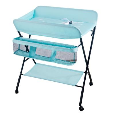 China OEM Foldable Diaper Changing Table With Adjustable Height Nursery Organizer for sale