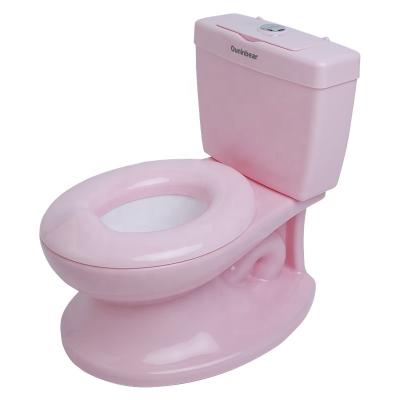 China Pink Eco Friendly Plastic Baby Potty Training Seat with Custom Logo Option for sale