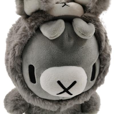 Chine Taille 11cm-30cm Petit lapin gris jouet en peluche personnalisé animaux farcis à vendre