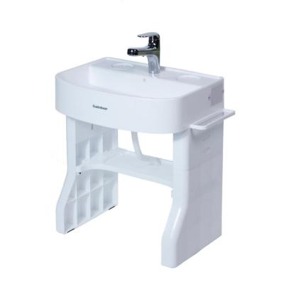 China Safe Plastic White Children'S Bathroom Sink Baby Washstand Easy Installation for sale