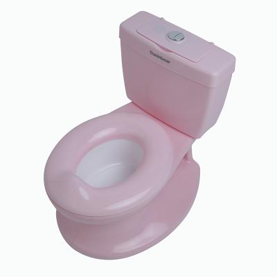 China Customizable Pink Plastic Baby Toilet Potty Trainer with Print Pattern for Easy Toilet Training for sale