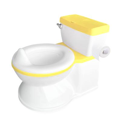 China 2 In 1 Yellow Folding Baby Potty Training Seat Safety Portable Cardboard Realistic Commode Seat Cover for sale