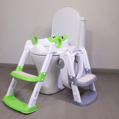 Chine Coussin doux poubelle pour bébé siège de toilette d'entraînement avec escalier de tabouret conception écologique à vendre