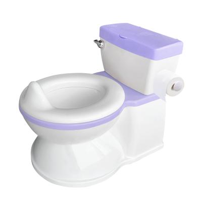 China New Musical Baby Potty Training Toilet With Flush Sound Plastic Kids Toddler Size for sale