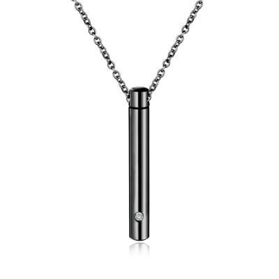 China FASHIONABLE Wholesale Cremation Bottle Urn Jewelry 316L Stainless Steel Keepsake Necklace Pendant Urn for sale