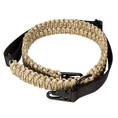 China Camping/Hiking/Survival Outdoor 550 Paracord 2 Point Gun Sling For Rifle Gun Sling Gun Parts for sale