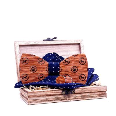 China European and American wedding wooden bow tie necktie manuface classic animal design dog bow tie accessories logo for sale