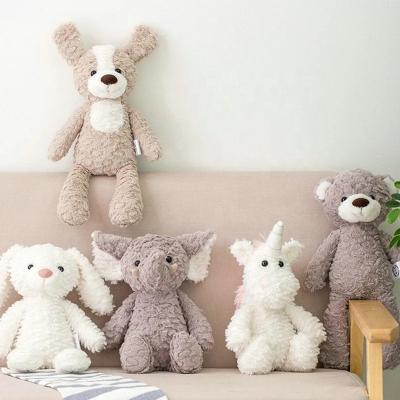 China Gifts Quality 36cm Long Soft Legs Bunny Teddy Bear Dog Elephant Unicorn Stuffed Cartoon Animals Baby Soothe Toy Doll Toy For Kids for sale