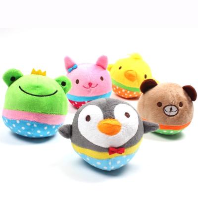 China For Children and Adult Multi Squeaky Toys Model Dog Plush Cartoon Bear Frog Bunny Penguin Duck Cute Dog Small Toys Set Stuffed Puppy Chew Toys for sale