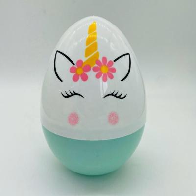 China China Factory Ready To Ship 10inch Giant Colorful Cute Hot Unicorn Easter Eggs For Kids Easter Day Gifts for sale