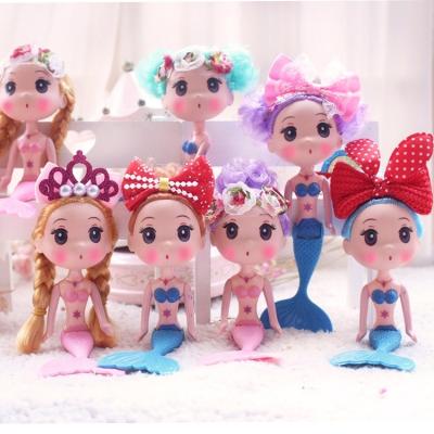 China China Mermaid Cute Doll Toy Figures Cake Toppers for Princess Mermaid Birthday Party Favor and Supplies for sale