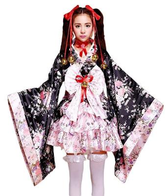 China Hot China Amazon Women's Cosplay Lolita Fancy Dress Japanese Kimono Anime Costumes/Japanese costume Halloween kimono costume for sale