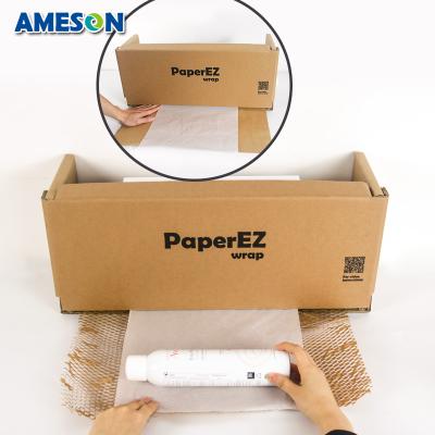 China PaperEZ Envelope Honeycomb Biodegradable Kraft Paper Cushion Packaging for sale