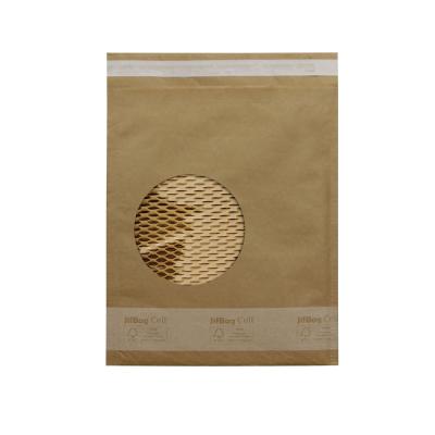 China Custom JifBag Recyclable Cell Honeycomb Paper Bubble Mailer For Express Package for sale