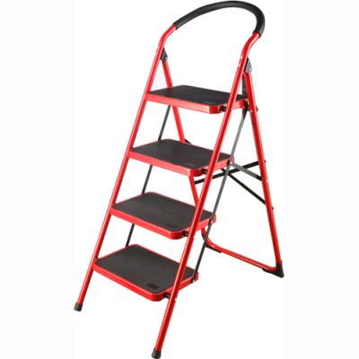 China Folding Ladders Household Iron Step Ladder Step Ladder Kitchen Stool Retraactable Lidl 4 for sale