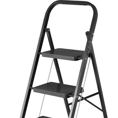 China Industrial 3 STEP SAFETY LADDER FOLDABLE STEEL KITCHEN for sale