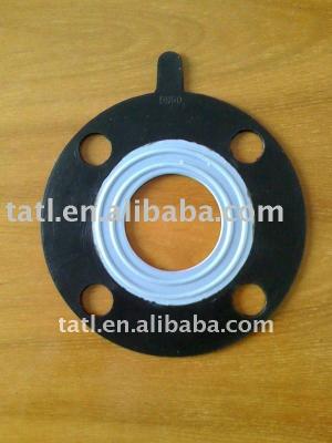 China EPDM DN100 PN16 Rubber Coupling Pipe Flange Gasket for sale