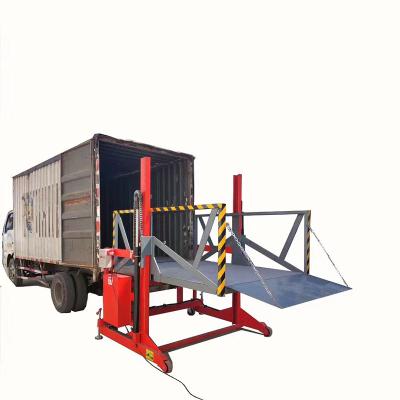 China Hotels hydraulic kinglift loading dock container ramp mobile dock leveler for forklift for sale