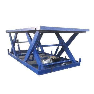 China Hotels Price Cheap Docking Station Electric Hydraulic Fixed Scissor Lift Platform for sale