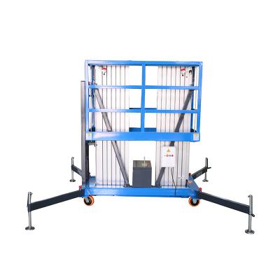 China Hotels Aluminum Alloy Work Platform Hoist Lift with 10 Meter Height and 125 Kg Capacity for sale