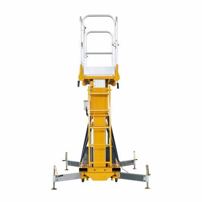 China Hotel manufacturer direct sales column warehouse aluminum alloy lift aluminum alloy mobile electro-hydraulic man lift for sale