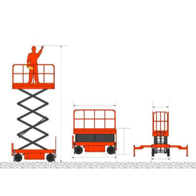 China Hotels Electric Hydraulic Scissor Lift Customized Equipment For Selfr Aerial Propulsion Platforms Lifting Platform for sale