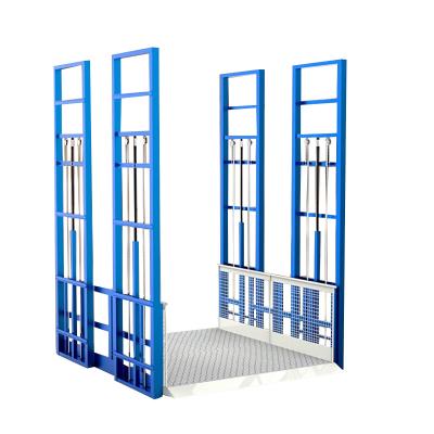 China Widely Warehouse Cargo Lift Platform Rail Single Chain Elevator Easy Cargo Lift For Indoor for sale