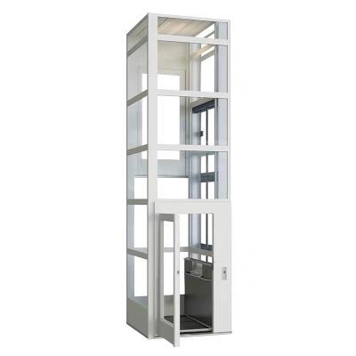 China Hotels 3 Floor Lift Hydraulic Home Lift Carry 4 Person With Enclosure for sale