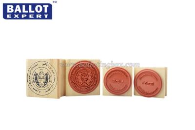 China Wodden Material Rubber Business Stamps Colorful , Rubber Hand Stamps for sale