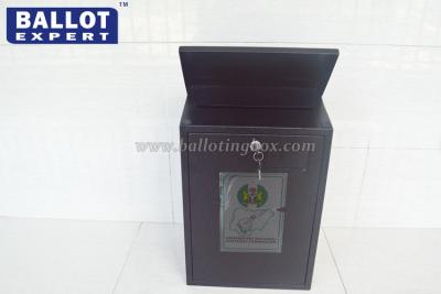 China Printed Customized Metal Suggestion Boxes With Lock Non - Toxic Rectangular for sale