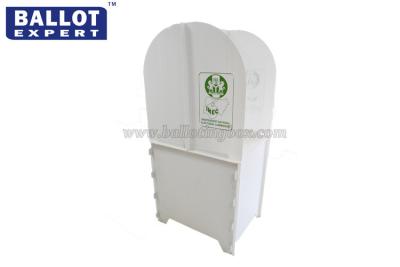 China Cardboard Voting Booth Corrugated PP Folding Plastic Display Stand Booth for sale