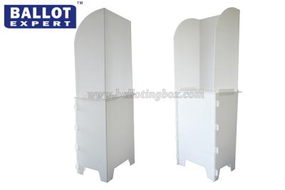 China Recycled Rectangle / Square Cardboard Polling Booths With Printing​ , 5mm Thickness for sale