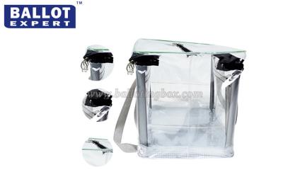 China Portable Transparent Square PVC Ballot Box For Nigerial Election for sale