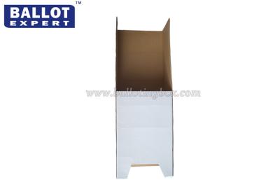 China Customized Durable Single Voter Cardboard Polling Stations For Display / Exhibition for sale