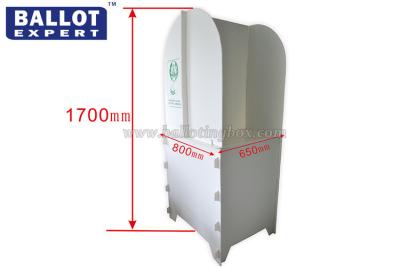 China Double Voters Reusable Plastic Cardboard Voting Booth For Election Campaign for sale