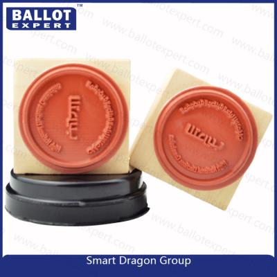 China Custom Pre ink Wood Rubber Ink Stamp for Election Personal Use - 1 1/2