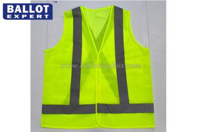 China 100% Polyester Reflective Safety Vest Color / Size Customized For Location for sale