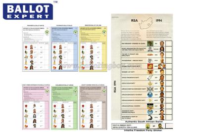 Chine Expert en logiciel de vote non-enduit adapté aux besoins du client de bulletin de vote - SCC0002 pour des élections politiques à vendre