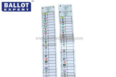 China Full Color Printing Voting Ballot Paper Size Customized With Election Serial Number for sale