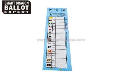 China Printing Voting Ballot Paper Double Sided Coated With Changeable Numbers for sale