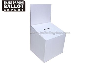 China Removable Header cardboard entry form boxes Tabletop custom ballot boxes for sale