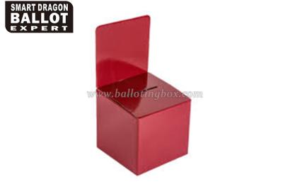 China Floor Standing cardboard ballot suggestion box with header , red green blue for sale